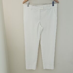 Maison Common Crisp White‎ Mid Rise Ankle Luxury Pants. Size 38(10) Excellant